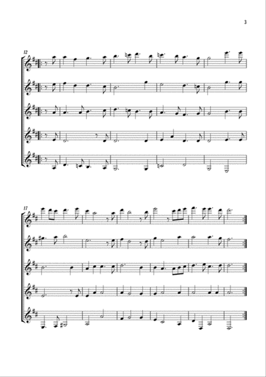 Le Donneur de Livre Guitar Ensemble scores gallery preview page 3