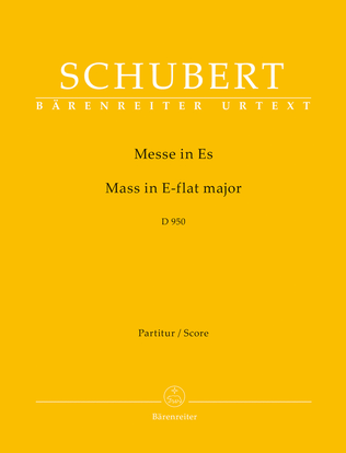 Book cover for Mass E-flat major D 950