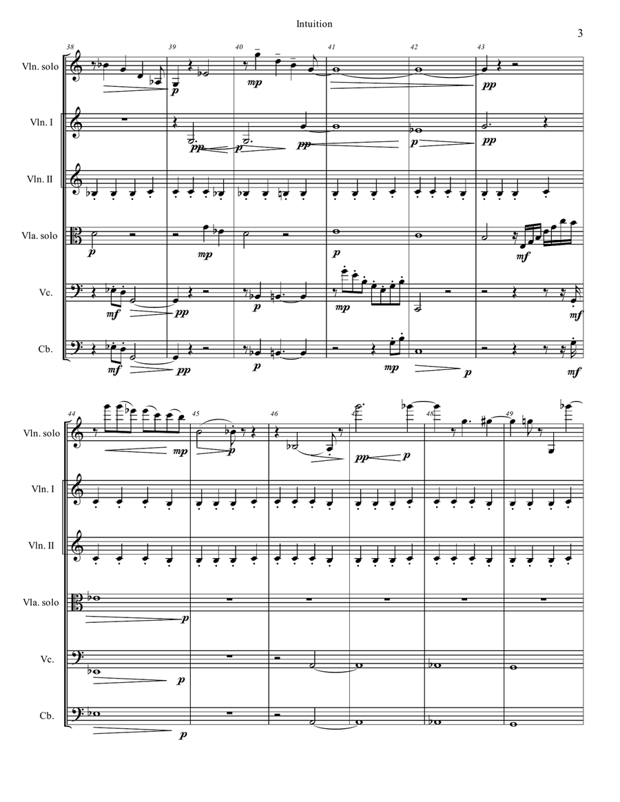 Intuition “Uncertainty” String Orchestra scores gallery preview page 4