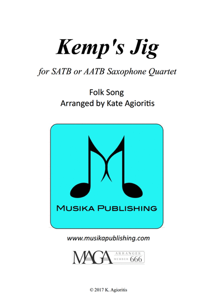 Kemp's Jig - for Saxophone Quartet image number null