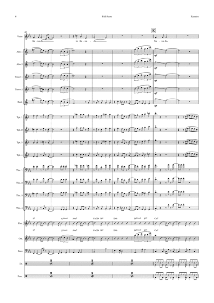 Xanadu Jazz Ensemble scores gallery preview page 6