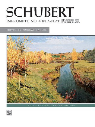 Book cover for Schubert: Impromptu, Opus 90, No. 4