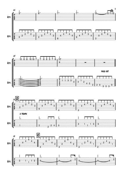 'CAVATINA' ( Theme from 'The Deer Hunter ) FOR Guitar DUO ( TABLATURE ) - Stanley Myers