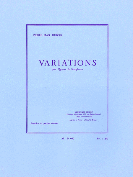 Variations (saxophones 4)