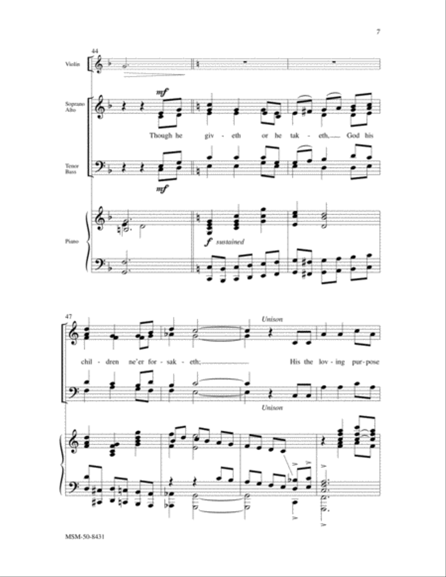 Children of the Heavenly Father 4-Part scores gallery preview page 5