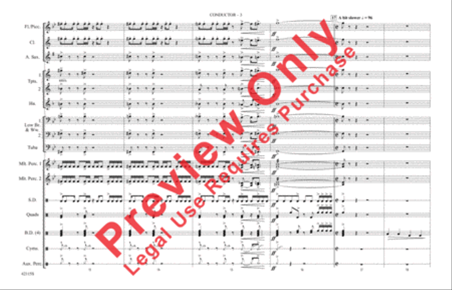 You Ought to Be Having Fun / What Is Hip? Marching Band scores gallery preview page 4