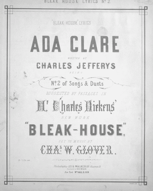 "Bleak House" Lyrics. Ada Clare