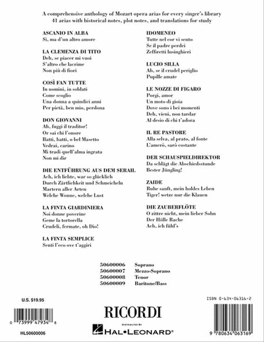 Opera Arias - Soprano Voice Solo scores gallery preview page 2