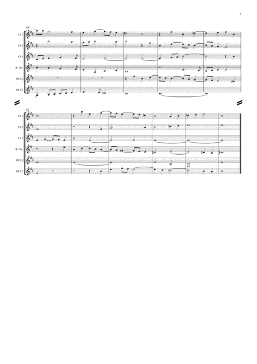 Jenkins - Fantazia No. 6 Woodwind Ensemble scores gallery preview page 5