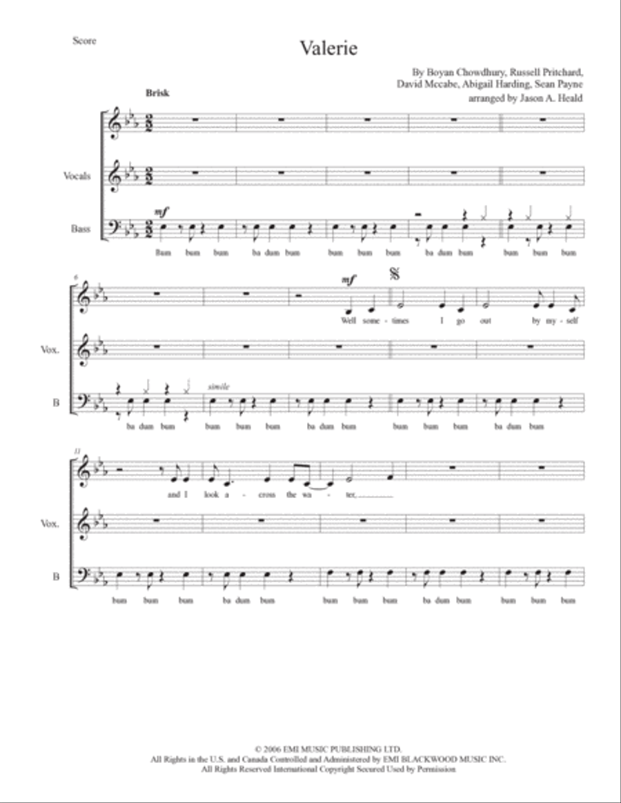 Valerie 4-Part scores gallery preview page 3
