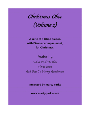 Book cover for Christmas Oboe (Volume 1)