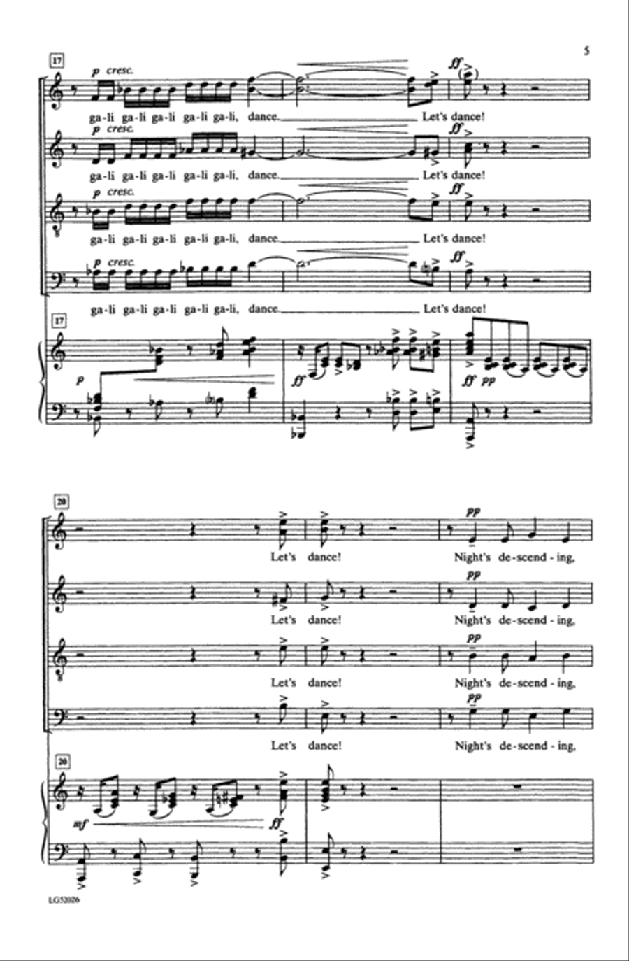 Zum Gali (Dance the Hora!) Choir scores gallery preview page 4