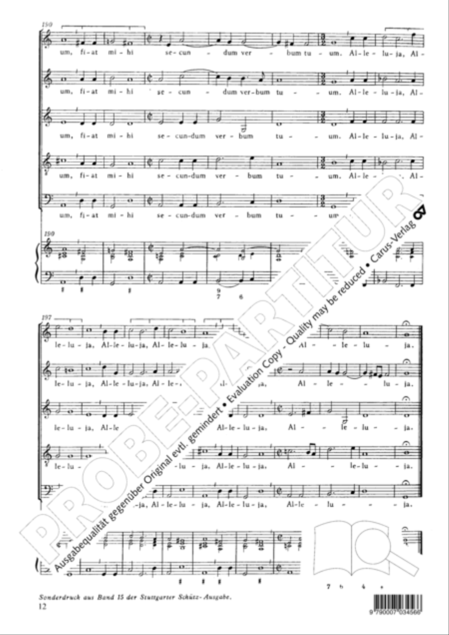 Ave Maria gratia plena SA scores gallery preview page 13