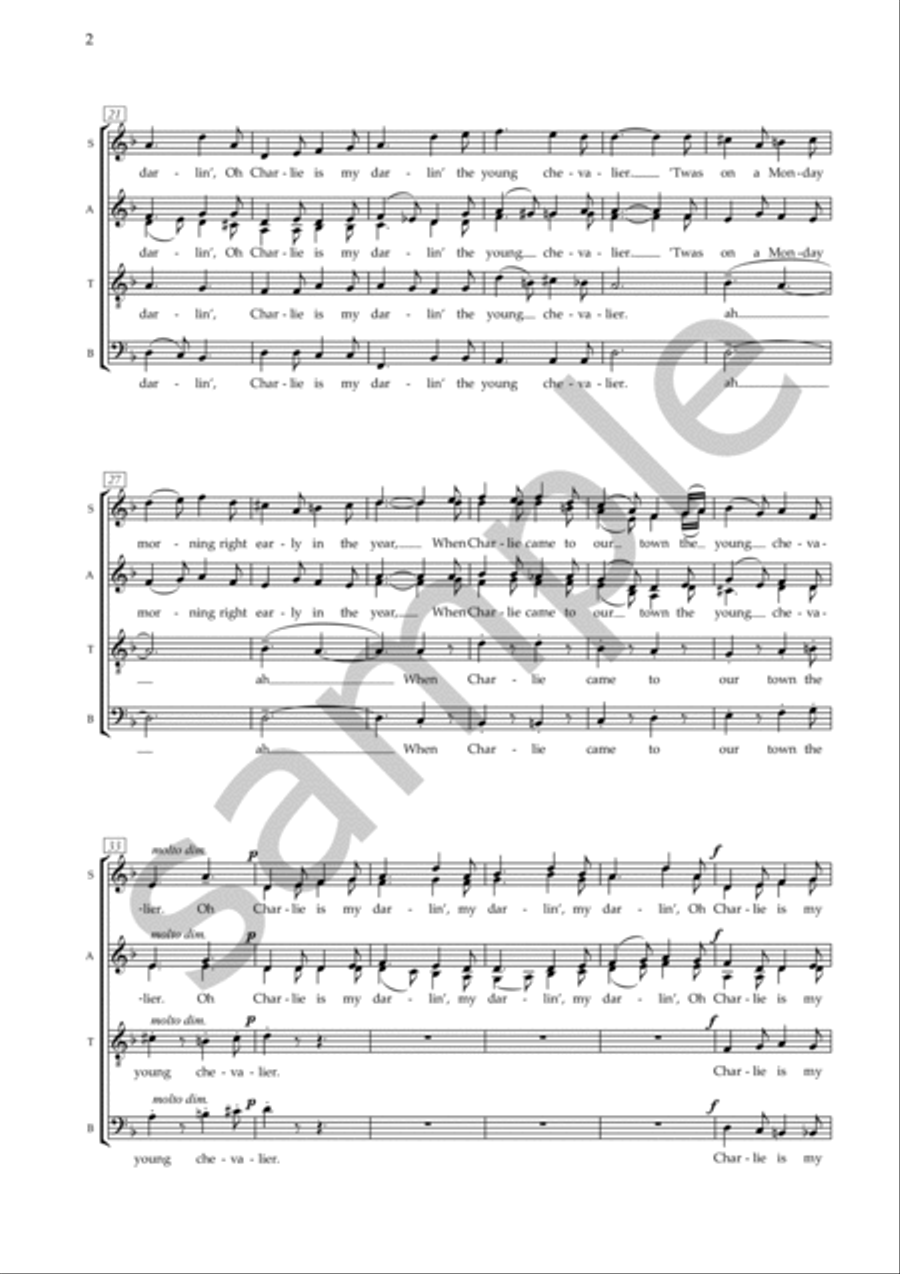 Charlie is My Darling for SSAATTBB Choir SSAATTBB scores gallery preview page 3