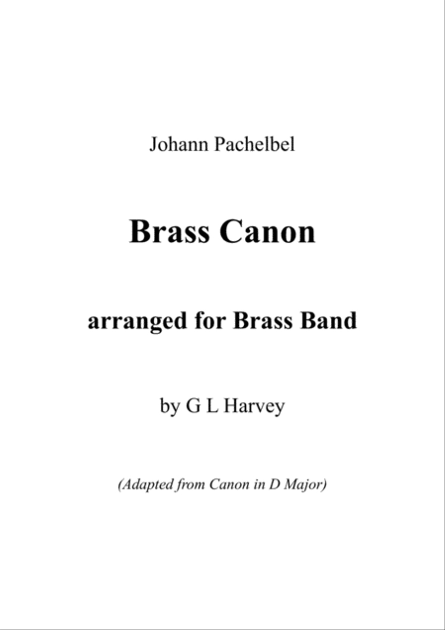 Brass Canon (Brass Band) Brass Band scores gallery preview page 1