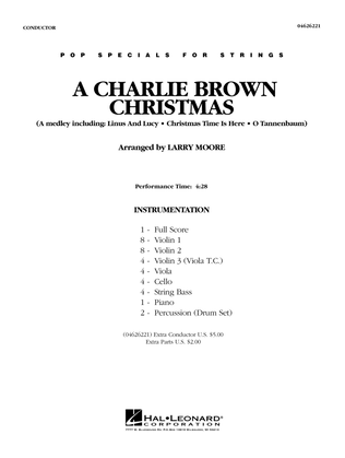 Book cover for A Charlie Brown Christmas - Full Score