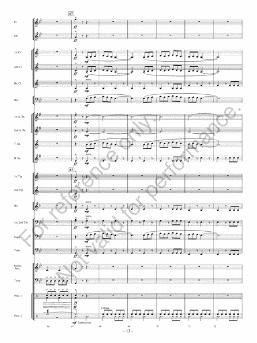Beyond Bold Horizons Concert Band scores gallery preview page 14