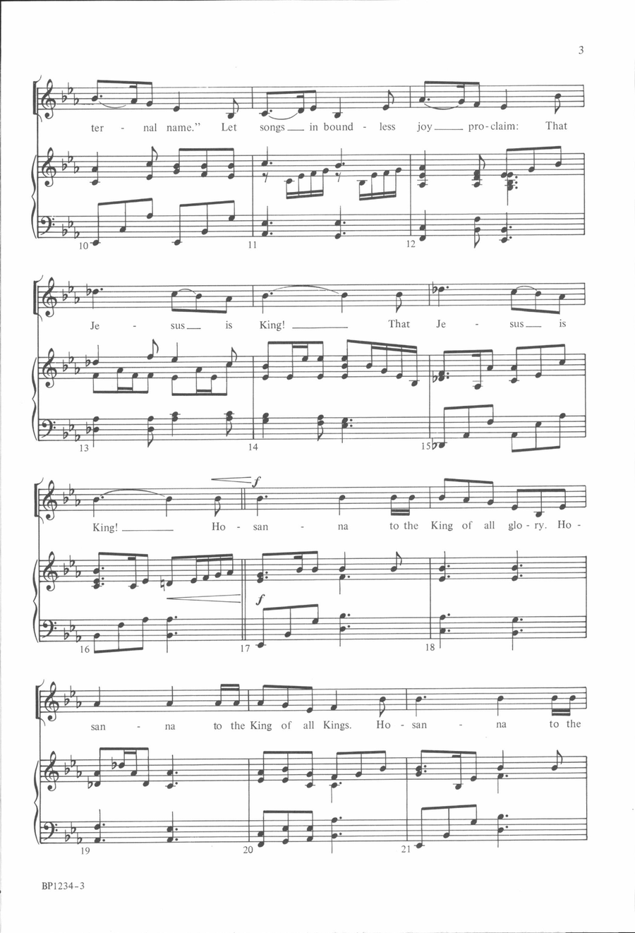 Jesus the King Jesus the King 3-Part scores gallery preview page 3