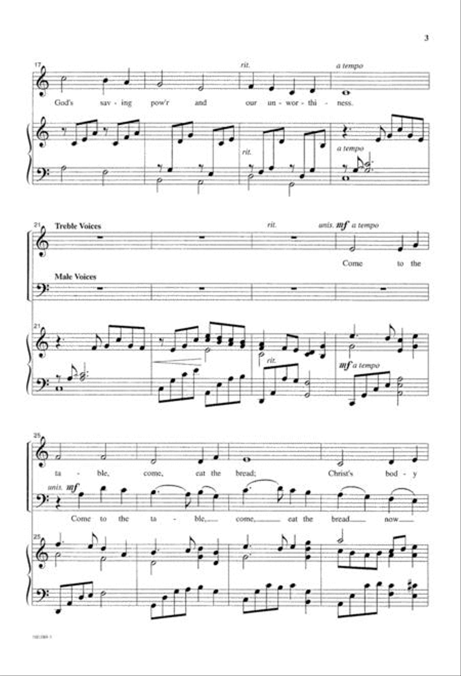 Invitation to Communion 4-Part scores gallery preview page 3