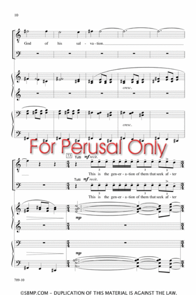 Psalm 24 - SATB Octavo image number null
