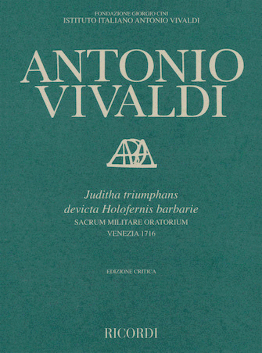 Juditha Triumphans Devicta Holofernis Barbarie RV 644 Choir scores gallery preview page 1