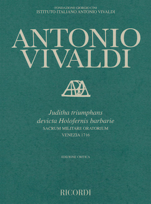 Book cover for Juditha Triumphans Devicta Holofernis Barbarie RV 644