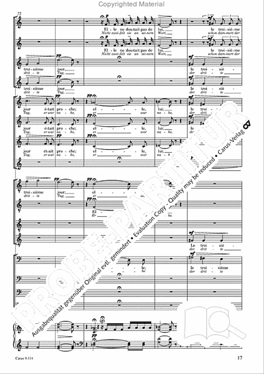 Trois Fragments de son Choir scores gallery preview page 18