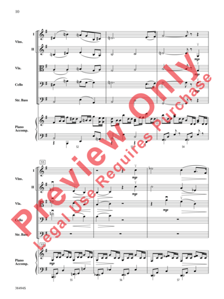 Cavatina String Orchestra scores gallery preview page 11