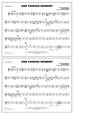 One Shining Moment - Bb Tenor Sax