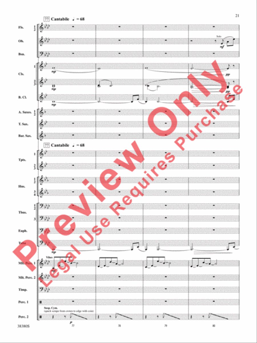 And In the End It Was Earth Concert Band scores gallery preview page 22