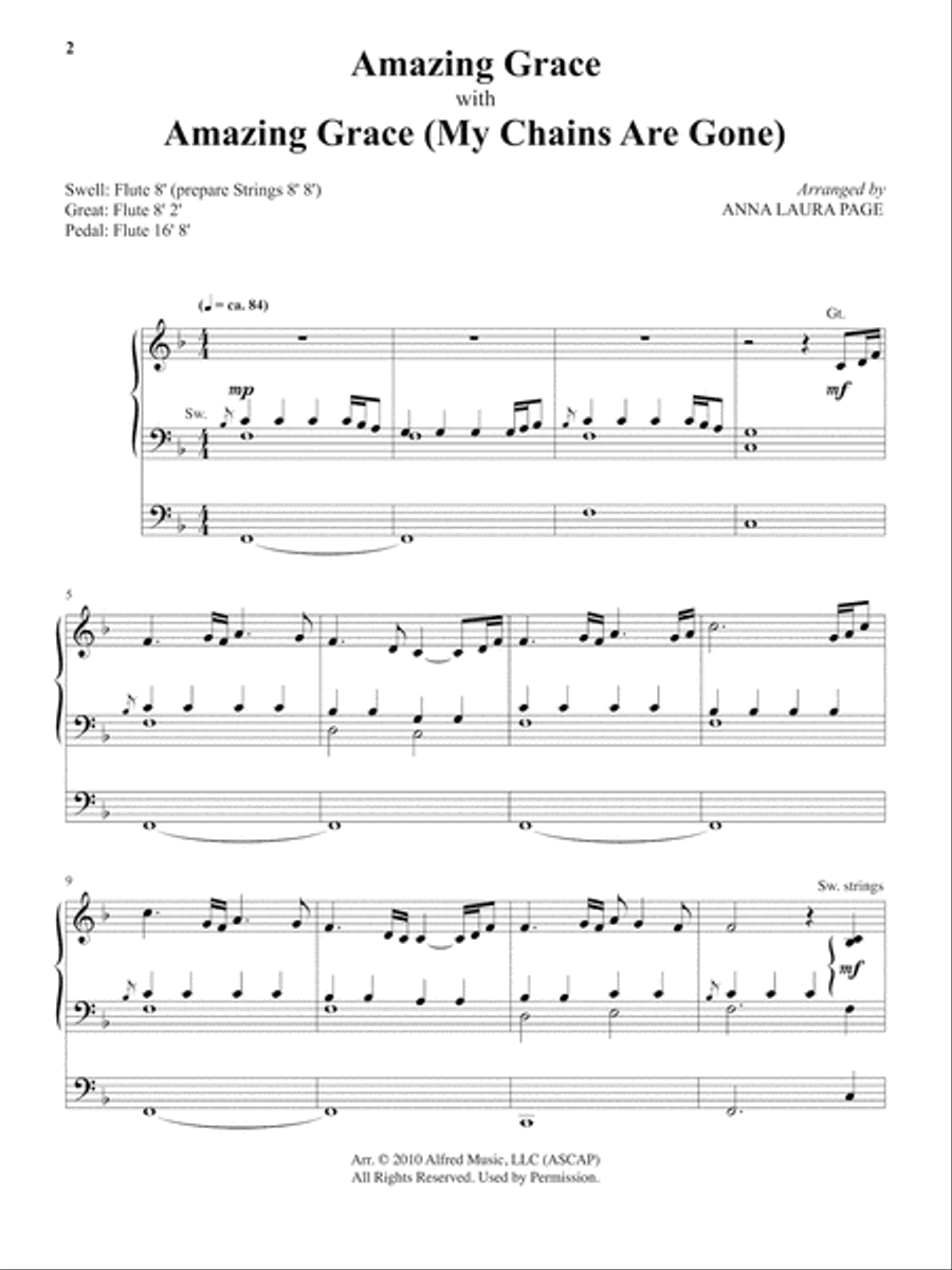 Hymns, Pipes, & Praise Organ scores gallery preview page 4