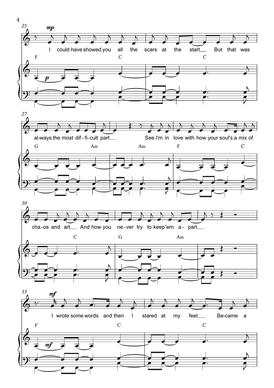 Outnumbered Outnumbered Piano, Vocal scores gallery preview page 4