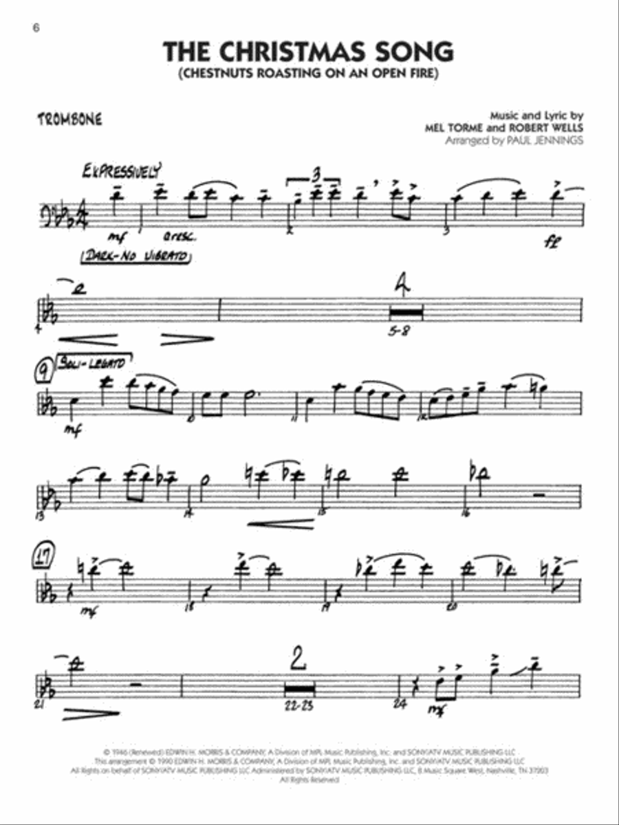 Christmas Favorites - Trombone Big Band scores gallery preview page 4