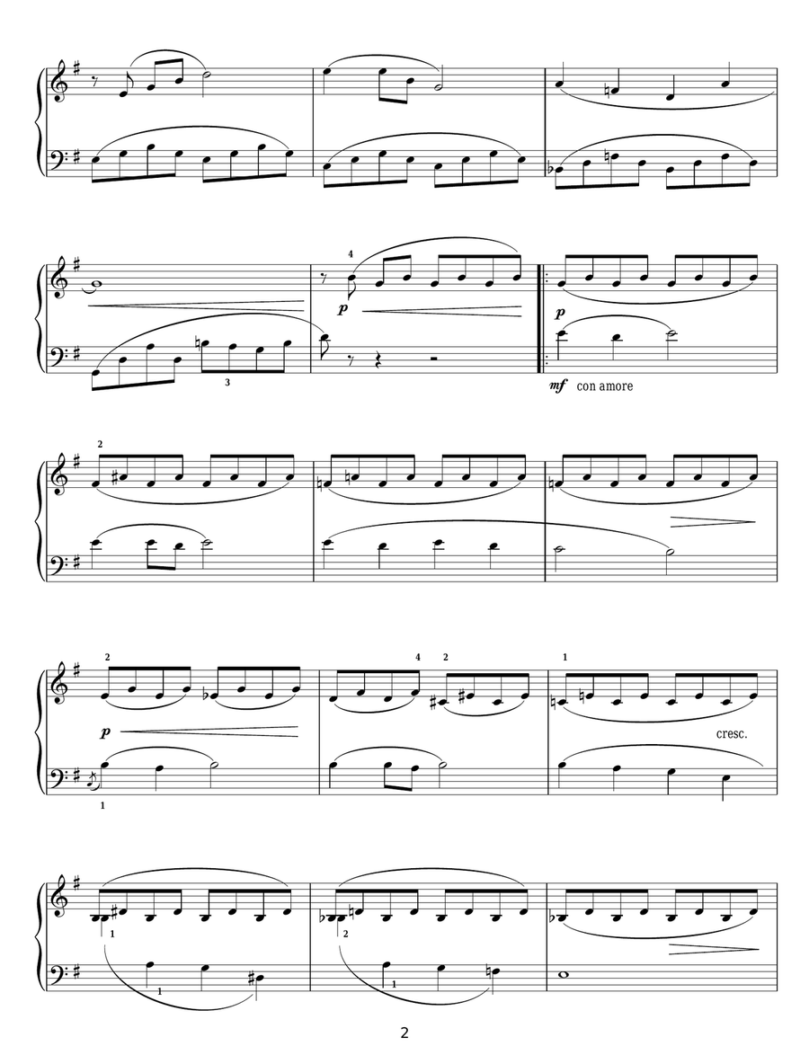A Golden Valentine Piano Solo scores gallery preview page 2