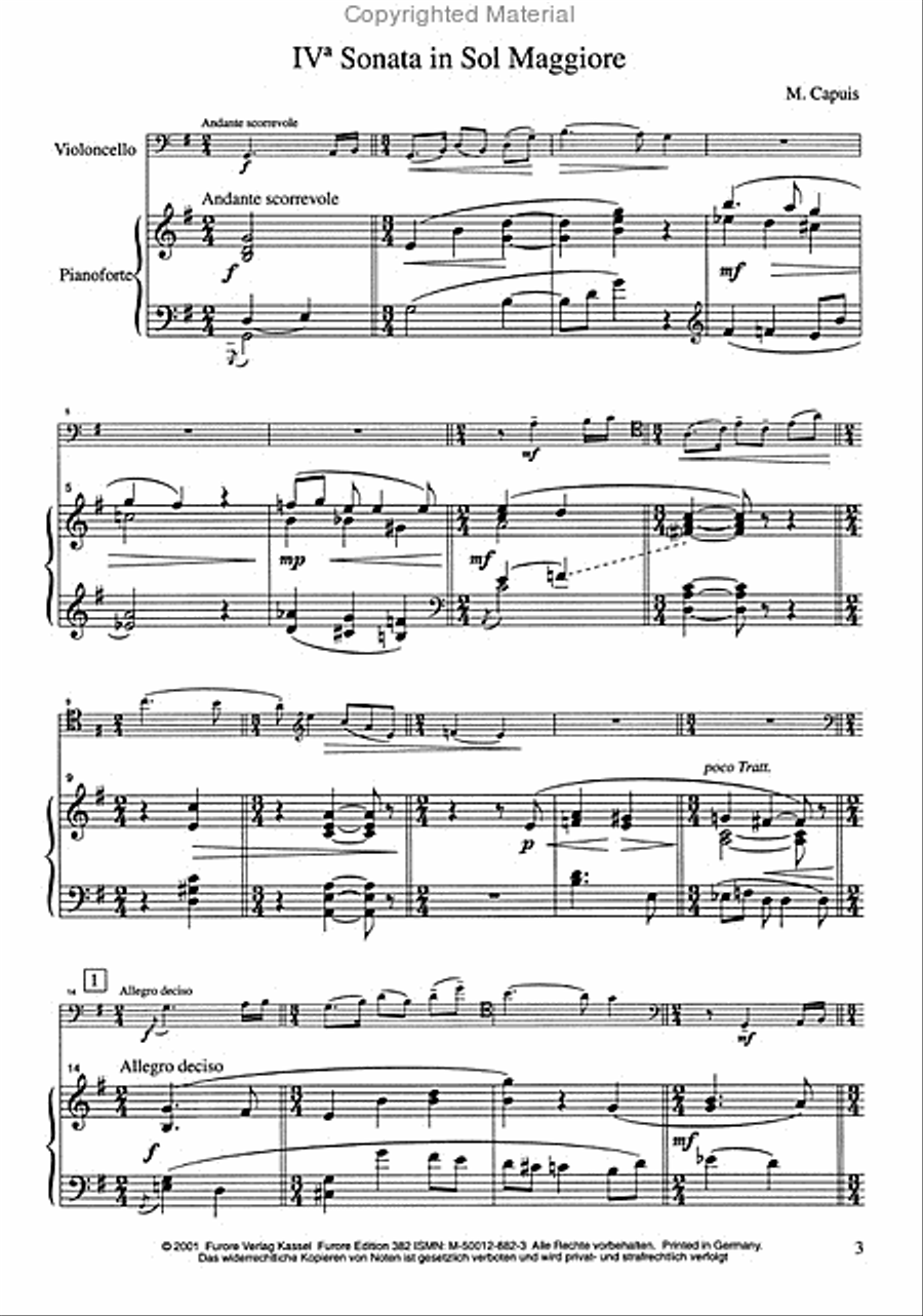 IV. Sonate G-Dur Piano Accompaniment scores gallery preview page 2