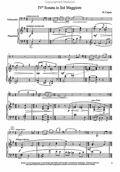 IV. Sonate G-Dur