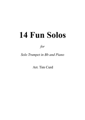 Book cover for 14 Fun Solos for Trumpet and Piano