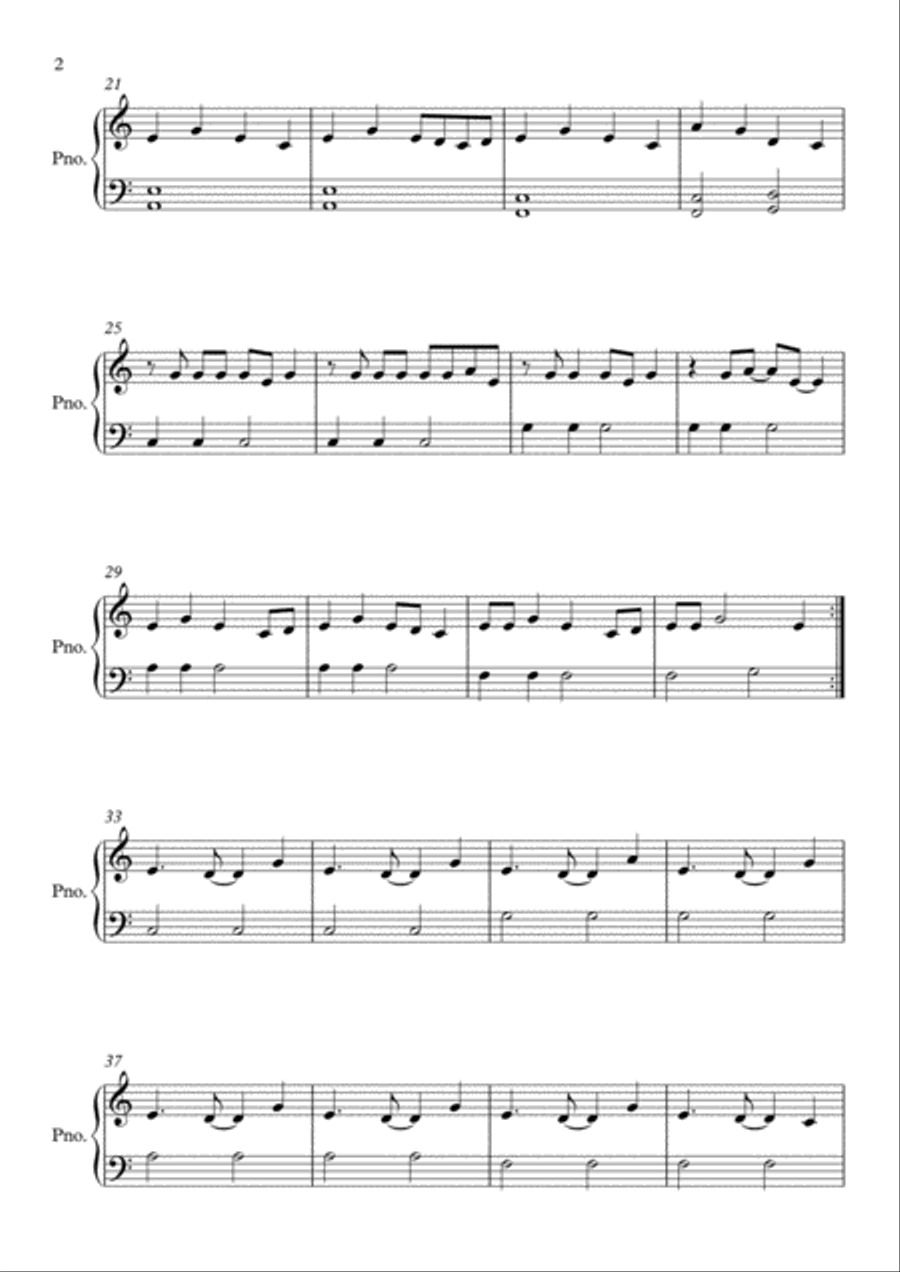 Piece By Piece Piece By Piece Easy Piano scores gallery preview page 2