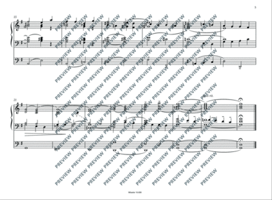 Five organ chorales from the Geneven psalter Organ scores gallery preview page 6