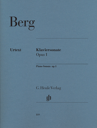 Book cover for Piano Sonata, Op. 1