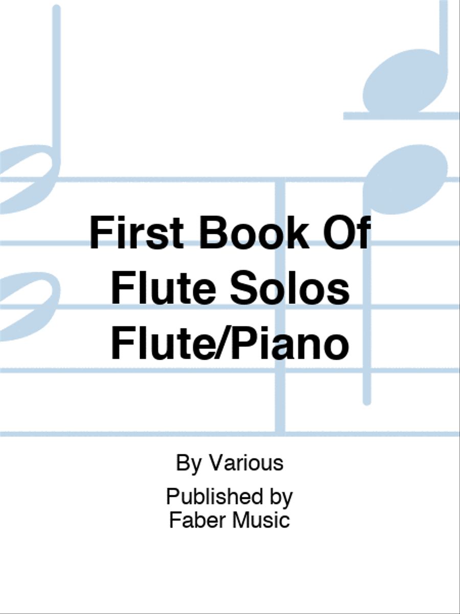 First Book Of Flute Solos Flute/Piano Flute Solo scores gallery preview page 1