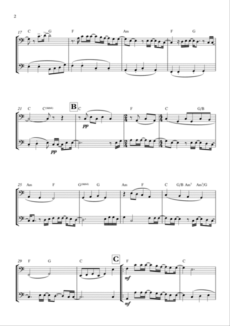 Goodness Of God Brass Duet scores gallery preview page 2