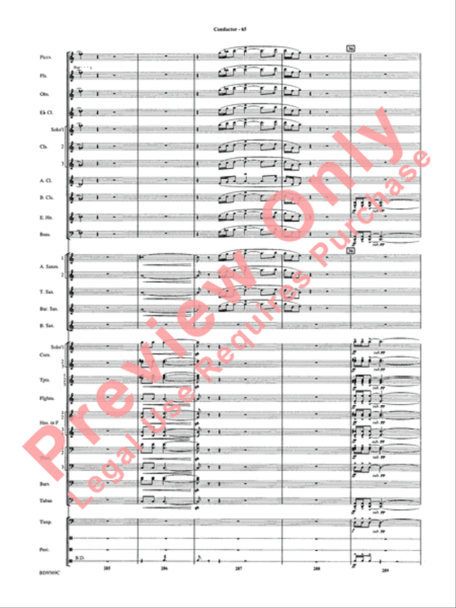 Jericho Concert Band scores gallery preview page 70