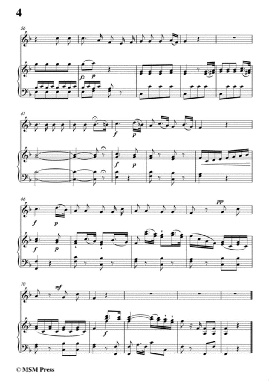 Mozart-Warnung,for Violin and Piano Violin Solo scores gallery preview page 6