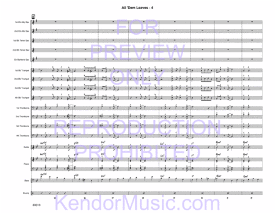 All 'Dem Leaves Jazz Ensemble scores gallery preview page 6