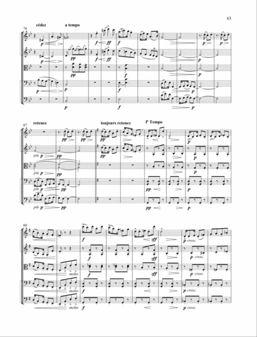 Golliwogg's Cakewalk Golliwogg's Cakewalk String Quartet scores gallery preview page 4