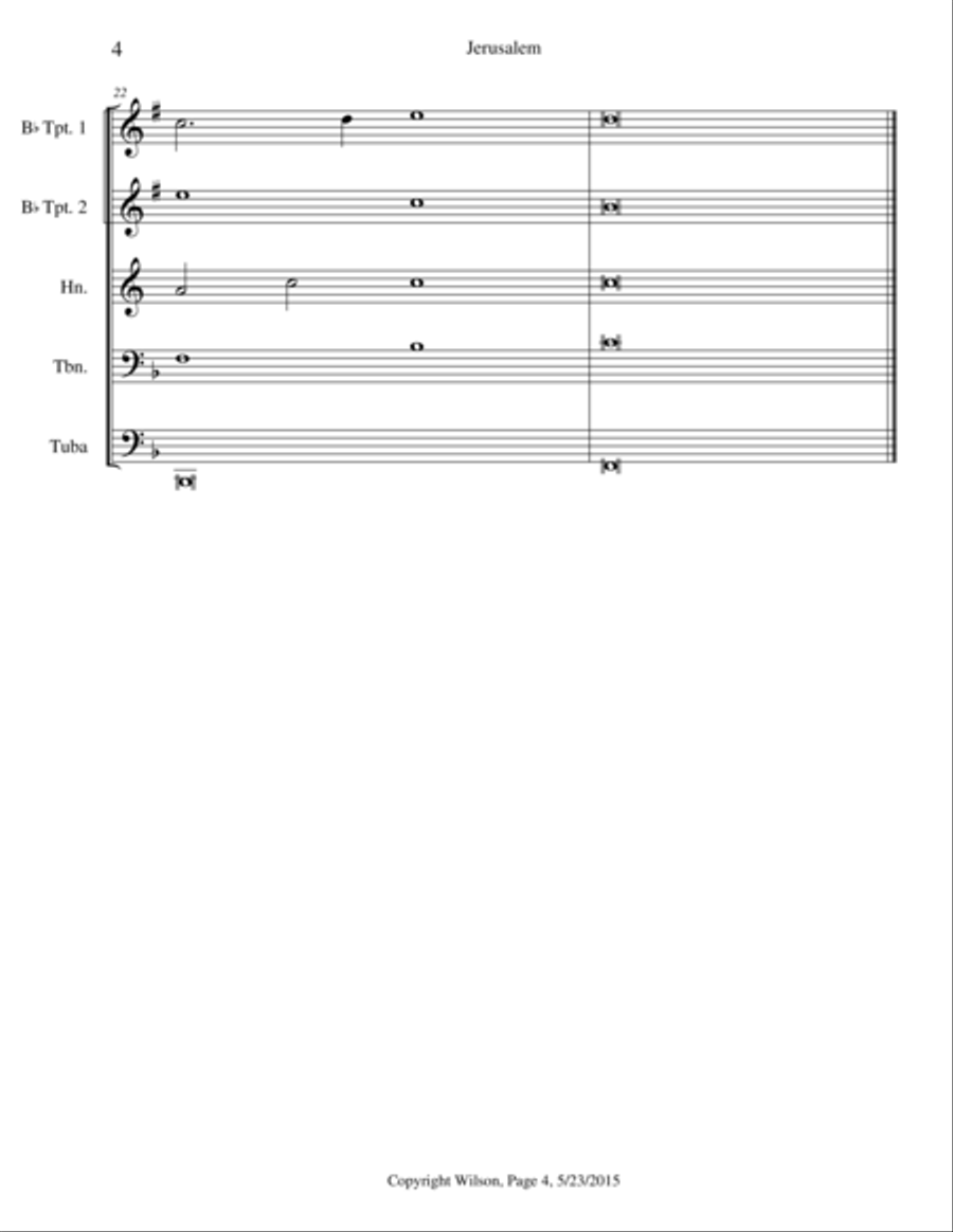 Jerusalem Brass Quintet scores gallery preview page 5