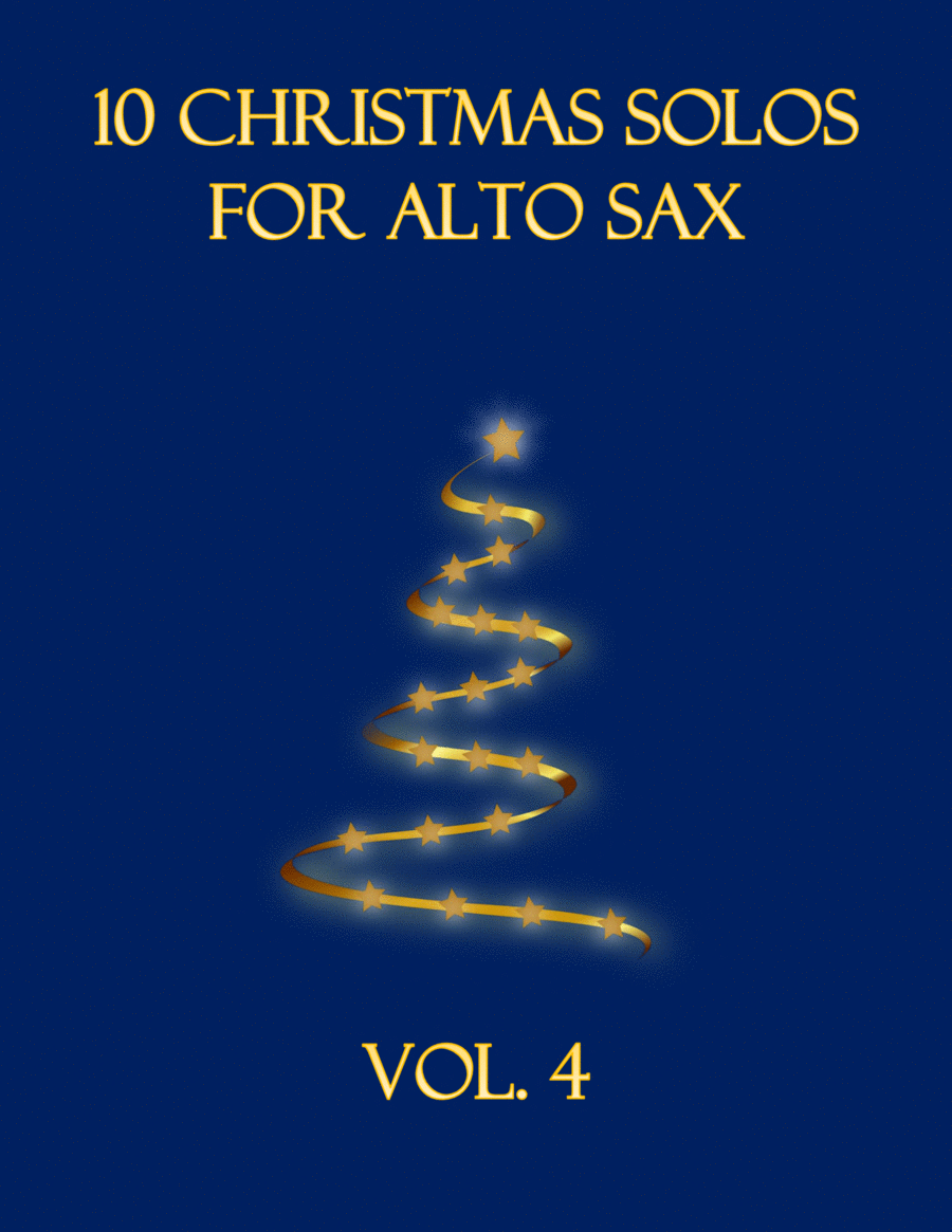10 Christmas Solos for Alto Sax (Vol. 4) image number null
