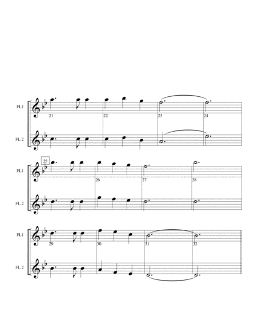 Whispering Hope for Flute Duet Flute Duet scores gallery preview page 4