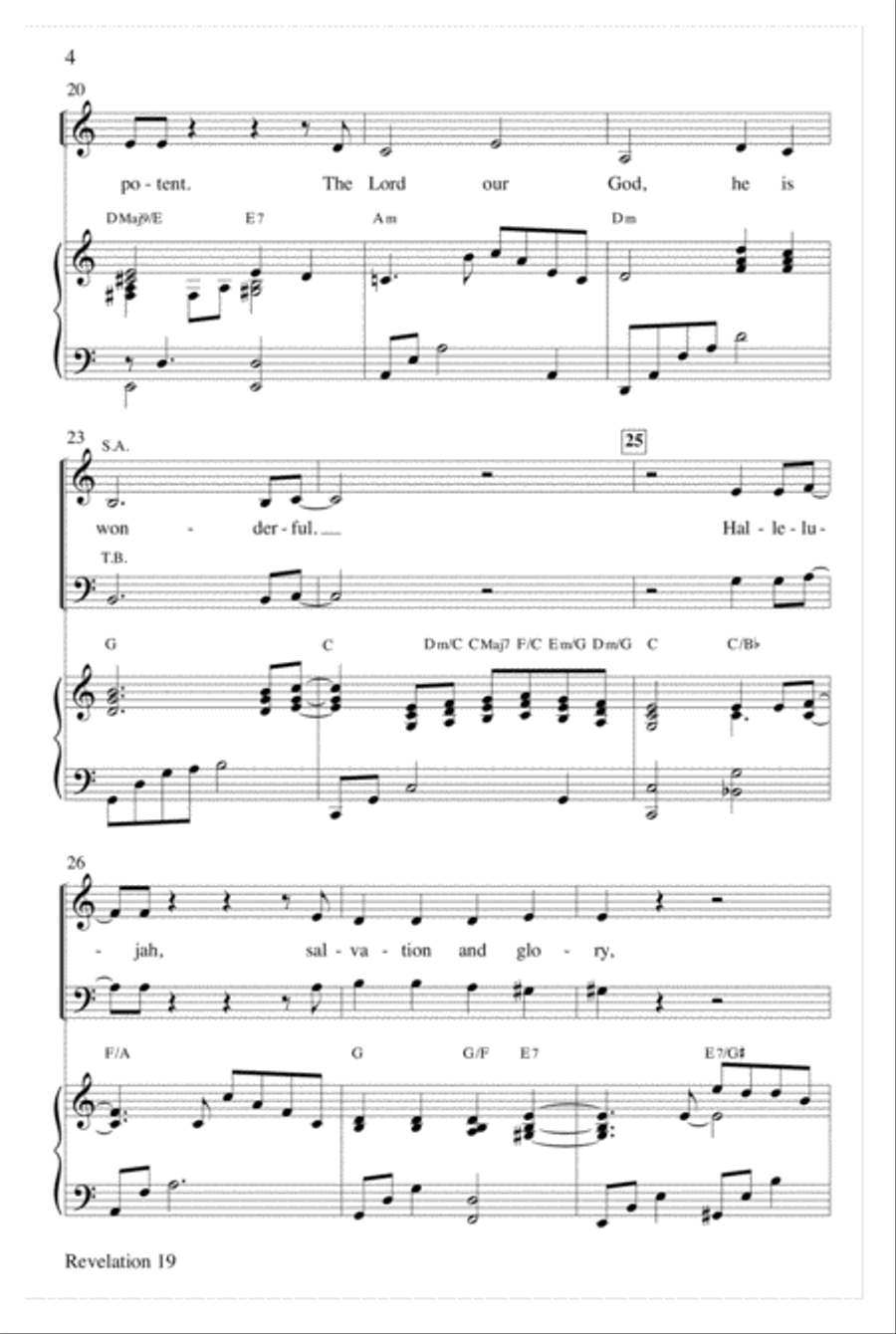 Revelation 19 Choir scores gallery preview page 4